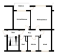 Aufteilung - Stylische 3-Zimmer-Wohnung mit Balkon – modernes Investment mit Zukunft!