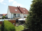 Drohneaufnahme - Top gepflegte Doppelhaushälfte in Mehlingen – Perfektes Eigenheim oder rentable Kapitalanlage